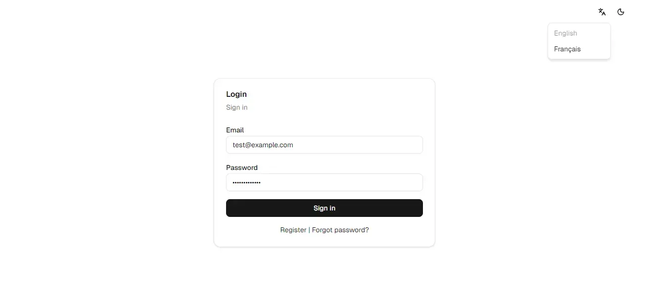 dashboard Screenshot